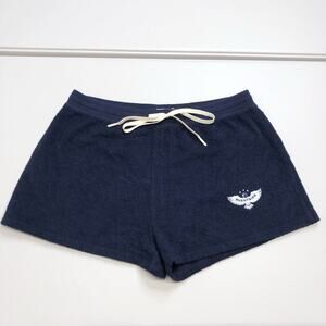 Outerknown Hightide Terry Cloth Sweat Shorts Women’s Blue Organic Large